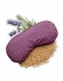 Yosana Yoga Augenkissen mit Leinsamen & Lavendel Füllung I waschbarer Baumwollbezug I Augenmaske zur Entspannung bei Yoga, Meditation & Schlaf I Aromakissen Lavendel