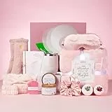 YMing Selbstpflegegeschenke für Frauen Gute Besserung Care-Paket für Sie mit luxuriöser Flanelldecke, Entspannendes Spa-Geschenk Korb Geschenke zum Geburtstag, Muttertag