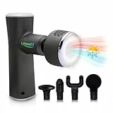 Lifenaxx Muskel-Massagegerät Wärme-Kälte-Therapie Pro LX-041 - Massagepistole mit Wärmefunktion & Kältefunktion in 6 Stufen, 5 Massageköpfe, 2000mAh Batterielaufzeit