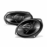 Pioneer TS-G6930F 6' x 9' (ca. 15x23 cm) 3-Weg-Koaxiallautsprecher Set mit 2 Lautsprechern (je 400 W max., 45 W Sinus), kraftvoller Klang, 70 mm Einbautiefe, 151x222 mm Einbauausschnitt, mit Gitter