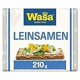 Wasa Knäckebrot Leinsamen 210g | Vollkornroggenmehl in Verbindung mit dem fein-nussigen Geschmack des Leinsamens