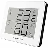 BONECO Thermo-Hygrometer X200 – digitale Anzeige der Raumtemperatur und relativen Luftfeuchtigkeit – 0 bis 50 ˚C, weiß