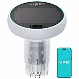 AIPER HydroComm Smart Pool Monitor – Pool Wasser Tester Digital mit App, 5-in-1 Wasseranalyse (pH, ORP, EC, TDS, Temperatur), 24/7 Wasserqualität Überwachung, Solar & Akku