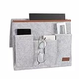 MiOYOOW Sofa Armlehnen Organizer, Sofa Aufbewahrungs Organizer aus Filz, Couch Fernbedienungshalter mit 5 Taschen für Tablet, Zeitschriften, Bücher, Fernbedienungen, Handy, Brille