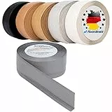 Floordirekt Sockelleiste Selbstklebende Rückseite - 50 x 15 mm - Küchenleiste, Knickleiste individuell zuschneidbar - Weichsockelleiste aus PVC (Länge: 10 Meter, Grau, Oslo)