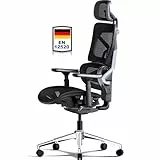 MELOKEA Bürostuhl 200KG | Ergonomisch Testsieger | Selbstanpassende Rückenstütze 2.0 | 4D+Magic Armlehnen | Office Chair | Bürostuhle mit 3D-Kopfstütze & Rückenlehne | 7P Verstellbare Rückenlehne