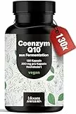 Coenzym Q10 Kapseln hochdosiert - 130 Kapseln - 200mg pro Kapsel, vegan, aus Fermentation- Coq10 - produziert in Deutschland - Verpackung kann variieren