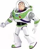 Mattel GGX30 - Toy Story 4 Buzz Lightyear mit Schild Spielzeug Action Figur, ab 3 Jahren, 17 cm