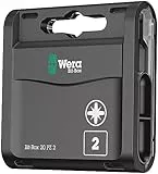 Wera 05057760001 Bit-Sortiment, Bit-Box 20 PZ 2, 20-teilig