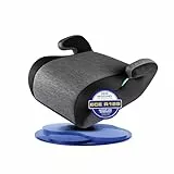 Walser Kinder Sitzerhöhung Auto, bequemer Kindersitz Auto 125-150cm leicht waschbar, Kindersitzerhöhung Auto Raffi neueste Norm ECE R 129, Sitzerhöhung Auto Kinder, Sitzerhöhung Kinder schwarz/grau