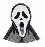 Costumed Scream Halloween Horror Maske - für Herren & Damen als Kostüm für Halloween - Kostümmaske Ghostface Verkleidung Ghostmaske
