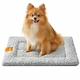 Feandrea Hundedecke, Haustier Decke, für Hunde, Katzen, 60 x 45 cm, S, maschinenwaschbar, trocknergeeignet, rutschfest, hellgrau PPB001G01