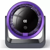 Timiyou Tischventilator Leise mit LED-Anzeige, 100 Geschwindigkeitsstufen, USB-Aufladbar & Tragbar – 360° Schwenkbar, Aufhängbar für Schlafzimmer, Büro, Küche, Wohnheim, Camping mit Timerfunktion