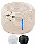 Pretty Paw© Katzenbrunnen [NEUEINFÜHRUNG] Super leiser, BPA-freier 2.5L Trinkbrunnen für Katze mit LED und Aktivkohlefilter I Leicht zu reinigender Katzen Trinkbrunnen I KatzenOase Pro