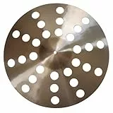 predolo Perforiertes Becken Perforiert Schlagzeugbecken Poliert Messingbecken, 20 Zoll 49,8 Cm