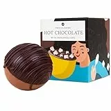 CHOCOLISSIMO Schokolade Geschenk - Schokoladenkugel mit Marshmallows - Trinkschokolade in Form einer Kugel gefüllt mit Mäusespeck - Geschenkidee Geburtstag, Weihnachten, Valentinstag - für Frau, Mama