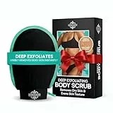 Dermasuri Tiefenpeeling-Handschuh – Polierender Körperpeeling-Handschuh & Bräunungsentferner – Koreanischer Peelinghandschuh & Hautreiniger für Frauen & Männer – Peeling Keratosis Pilaris – 1 Stück