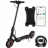 8,5 Zoll Elektroroller, 10,4 Ah Klasse A Akku, 3 Geschwindigkeitsmodi, 15-21 Meilen Reichweite & 120 kg Traglast mit Handyhalterung & Autoschloss, Elektro Scooter mit straßenzulassung