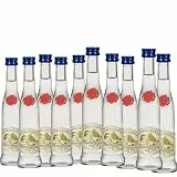 10 x Obstgeist Himbeere 4cl (40% Vol) - Himbeergeist - kleine Flaschen | Schnaps aus Deutschland | Schwechower Obstbrennerei (1229)