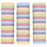Folat 27775 Geburtstag und Party Dekoration Buntes - Serpentinen - Stripetastic - 4 m - 3 Stück - Partyzubehör für Kinder und Erwachsene