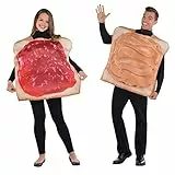 amscan 844269-55 Set mit 2 Kostümen für Paare mit Erdnussbutter, mehrfarbig, Einheitsgröße