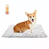 Nobleza Selbstheizende Decke für Hunde & Katzen, Wärmedecke Katze Ohne Strom Winter, Wärmematte Hund, Flauschig Waschbar, Thermodecke für Hunde Outdoor, Geräuschlos rutschfest, 70x50cm