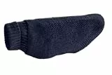 Hunter Hundepullover GENF, Farbe: dunkelblau, Strickpullover für kalte Tage, weich, anschmiegsam, recyceltes Polyester, waschbar, umgschlagbarer Halskragen, hohe Elastizität, Größe: 55