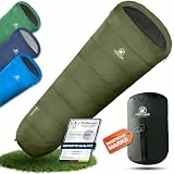 NORDBÄR® Schlafsack 3 Jahreszeiten & Sommer Ultraleicht [750g/1500g] | Camping Mumienschlafsack | kleines Packmaß [100GSM/300GMS] | Outdoor Reise Hüttenschlafsack| Sommerschlafsack