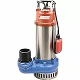 Güde 75805 Schmutzwassertauchpumpe PRO 2200 A (2200W, 42000l/h Fördervolumen, IG 3” Anschlussgewinde, 10m Anschlusskabel), Blau/Rot