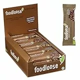 foodloose Bio-Nussriegel Rock O Choc | Vegane, laktose- und glutenfreie Bio-Riegel ohne raffinierten Zucker | Erdnüsse, Datteln, Ahornsirup & Kakao | Vorteilspack (24 Riegel x 35g)