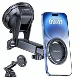 Miracase Handyhalterung Auto für Magsafe[Stärkst Saugnapf] Handyhalter fürs Auto 360° Drehbar, Armaturenbrett Windschutzscheibe KFZ Handy Halterung Kits für iPhone Galaxy Alle Smartphones