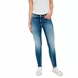 VERO MODA Damen Lux Jeans, Medium Blue Denim, M/30 L