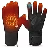 Sun Will beheizte Handschuhe Fahrradhandschuhe 7,4V 2200mAh wiederaufladbare Motorradhandschuhe elektronische Arthritis-Handwärmer Männer Frauen für Skifahren,Jagen,Angeln gegen Raynaud-Krankheit