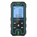 Laser Entfernungsmesser 50 m, RockSeed Tragbarer Laser Entfernungsmesser, Digitale Entfernungsmessung mit 2 Wasserwaagen, Laser Entfernungsmesser mit 5-Einheiten-Umrechnung