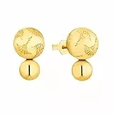 JOOP! Ohrstecker Edelstahl Damen Ohrschmuck, 1,6 cm, Gold, Kommt in Schmuck Geschenk Box, 2035026