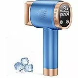 Blissky IPL Geräte Haarentfernung mit Kühlfunktion, Laser Haarentfernung mit 9 Energiestufen, 600 nm Rotlicht, LCD-Touchscreen, Haarentfernung Laser für Frauen Männer, Gesicht Bikinizone Körper