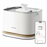 PETLIBRO Upgrade Katzenbrunnen - Kabelloser Trinkbrunnen für Katze mit App-Überwachung, 3L/101oz Dockstream 2, Edelstahlablage, 5GHz WiFi, ideal für Haustiere