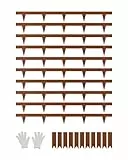 VEVOR Rasenkante, 10er-Set, 1016x114,3x1,5 mm, rostbeständige Beeteinfassung aus Metall, Beetumrandung, Raseneinfassung, Trennwand für Blumenbeete, Hofwege