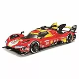 Bburago - Ferrari 499P 24H Le Mans Champion 2024#50 Maßstab 1:24, Diecast-Auto, Detailgetreu mit Türen zum Öffnen, Ferrari-Lizenz, Alter 14+