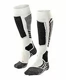 FALKE Damen Skisocken SK2 Intermediate W Kh Wolle Funktionsmaterial warm dick 1 Paar, Weiß Off-White 2040, 37-38