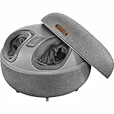 Beurer FM 120 2-in-1 Shiatsu Foot Massager and Modern Stool, Soothing Air Compression Massage for Relaxation and Regeneration with Switchable Heat Function, High-Quality Textile