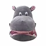 Amosfun Realistische Nilpferd Hut einstellbar Neuheit Nilpferd Kopfbedeckungen lustige Bekleidung Zubehör niedliche Kappe Stofftier Foto Requisiten Partydekoration