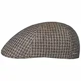 Stetson Texas Vanmore Flatcap Made in Germany Damen und Herren Sommer braun-blau 57 cm