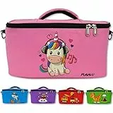 Punalu kompakte Tasche für die Toniebox und Zubehör mit Soundklappe, Platz für ca. 20 Tonies Hörfiguren (schwarz)
