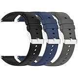 OUTPUTBT 3-Stück Silikon Uhrenarmband 16mm Kompatibel mit Shang Wing Lynn 2 Smartwatch Ersatzarmband für XPLORA Kdizi/X5 Play/XGO3 Kinder Armband für Amzhero D26/FOSSIL Mädchen Junge Damen Herren