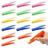 15 Stück Pinzette Kinder Plastik Pinzette Bunte Kunststoff lernspielzeug Kinder für Feinmotorik Fähigkeiten, Pinzette Bügelperlen Pinzetten Set Tweezers Kinder für Sortierung Zählen DIY Handwerk