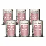 Venandi - Premium Nassfutter für Katzen - Kitten - Huhn mit Lachsöl, 6 x 400g (6er Pack), getreidefrei mit extra viel Fleisch