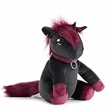 corimori 1849-002 1849 - „Ruby“ das Punk-Einhorn Plüschtier Kuscheltier Stofftier, Kinder Baby Jungen Mädchen, 26cm, Schwarz