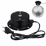 Amosfun Spiegelkugelmotor FüR Discokugel 11X11X4Cm Elektrischer Motor Mit Leiser Laufleistung Ideal FüR BüHnen- Und Partybeleuchtung Einfache Montage