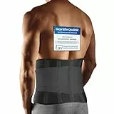 BACK BODYGUARD Rückenstützgürtel - Nierengurt - Orthogürtel - Nierenwärmer Herren und Frauen - Rückengurt - Rückenbandage - Ortho Gürtel Isg - Rückenstütze - Ischias Gürtel (Schwarz, M)